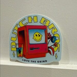 Dutch Bros Sticker - Arcade Graphic